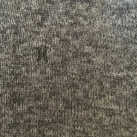 Hurley Knit V Neck  Grey / Black 100% Cotton Sweater SZ M - Picture 4 of 8